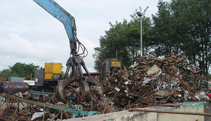 The recycling plant in Portadown receives scrap metal from customers in counties Armagh, Down, Tyrone and Monaghan.)